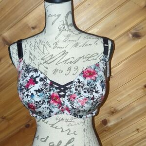 Torrid Curve Push Up Plunge Bra - Pink & Black